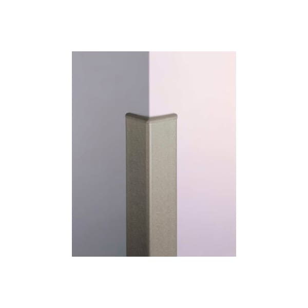 Pawling CGP-10-4-648 Surface Mounted Corner Guard PETG Over Aluminum, 3" Wing x 4', 90 Degree